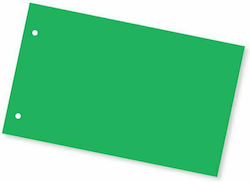 Typotrust Paper Dividers for Documents A5 with Holes 100pcs Green