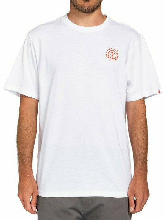 Element Van Herren Sport T-Shirt Kurzarm Weiß