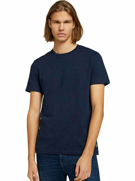 Tom Tailor Herren T-Shirt Kurzarm Marineblau 1023997-13684