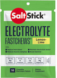SaltStick Fast Chews Lemon Lime 10 μασώμενες ταμπλέτες