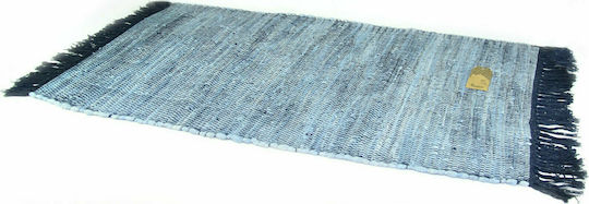Viosarp Wohnzimmer Teppich mit Fransen 60x100cm Blau