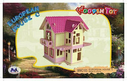 Anelixi Wooden Construction Toy Assembled Construction: House for 8+ years