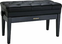 Roland RPB-D500 Duet Stool Piano Adjustable Bla...