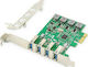 Digitus Κάρτα PCIe σε 4 θύρες USB 3.0