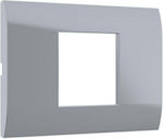 Aca Modys 1 Position Horizontale Montage 2/3 Elemente in Silber Farbe 10101433021