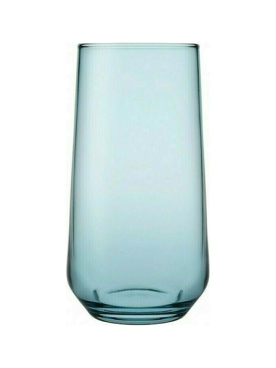 Pasabahce Allegra Pahar din Sticlă în Culoare Albastru 1buc