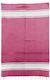 Summertiempo 42-2396 Beach Towel Pareo Pink with Fringes 180x90cm.