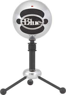 Blue Microphones Condenser USB Microphone Snowball Desktop for Voice In Silver Colour