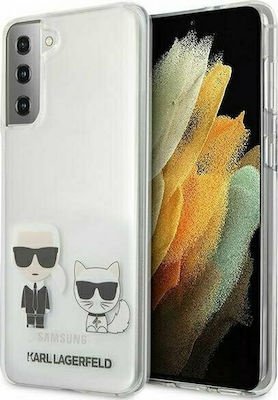 Karl Lagerfeld Karl & Choupette Silicone Back Cover Transparent (Galaxy S21+ 5G)