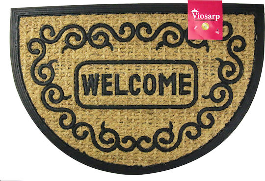 Viosarp Covoraș De Intrare Din Nucă De Cocos Cu Strat Antiderapant Bej 40x60 Cm