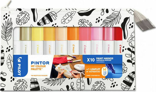 Pilot Pintor Medium Markere de Proiectare Multicolor 10buc