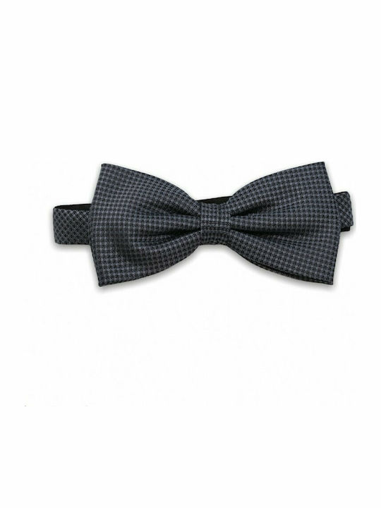 Bow Tie Set de papion gri închis cu model