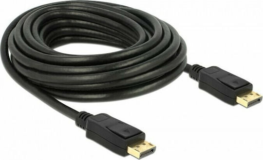 DeLock Cable DisplayPort male - DisplayPort male 7m Μαύρο (84860)