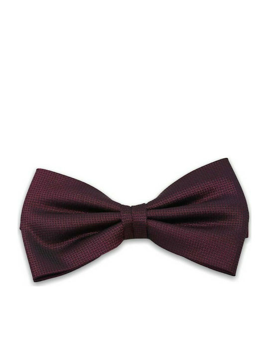 Bow Tie Bordeaux with Pattern Large