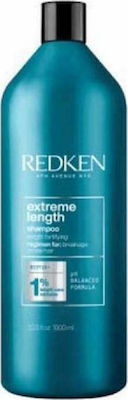 Redken Extreme Length Biotin + Shampoos Reconstruction/Nourishment for All Hair Types 1000ml