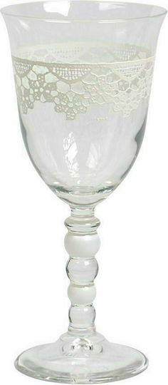 Cerve Sicilia Set of Glasses Water made of Glass Bianco Stemmed 270ml 3pcs