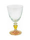 Cerve Alexandria Set of Glasses Water made of Glass Arrancio Stemmed 275ml 3pcs