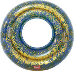 Legami Milano Peacock Gliter Inflatable Floating Ring with Handles with Glitter 120cm