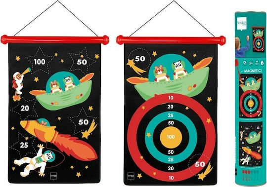 Scratch Europe Set with Target & Dart Παιδικός Μαγνητικός Στόχος 2 Όψεων με 6 Βελάκια - Αστροναύτης