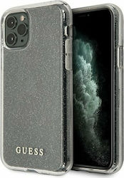Guess Glitter Plastic Back Cover Silver (iPhone 11 Pro)