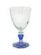 Cerve Alexandria Glass Water made of Glass in Blue Color Goblet 275ml
