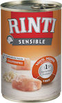 Rinti Sensible Wet Food Dogs in Cans with Chicken and Rice 400gr