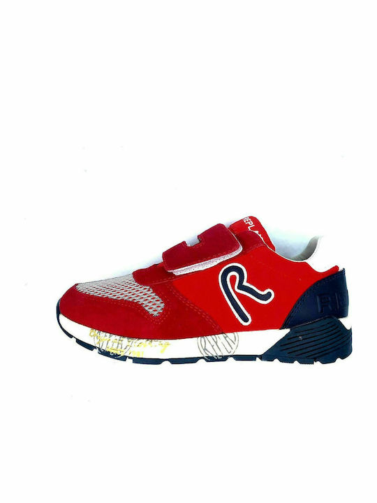 Replay Kids Sneakers J5180043L with Straps Red