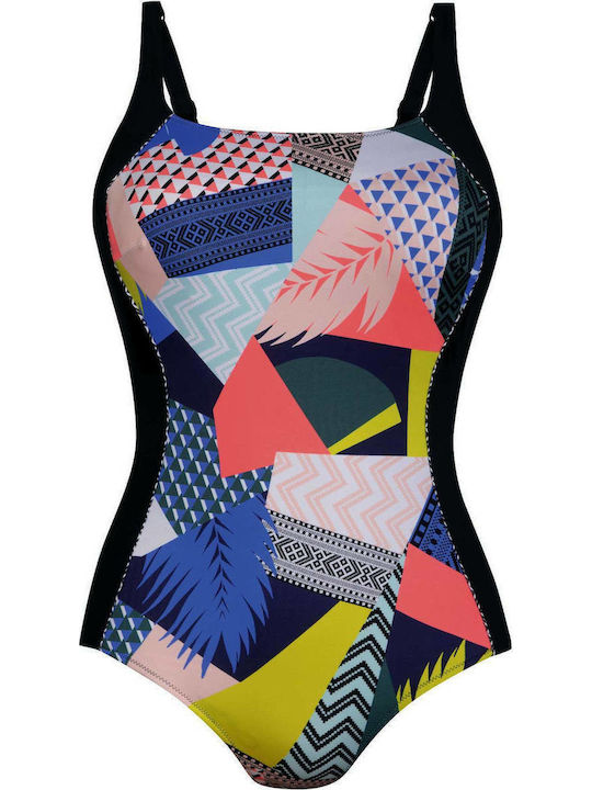 One-piece swimsuit with B cup Anita 6268 Albina print