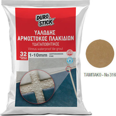 Durostick Πλακιδίων Λεπτόκοκκος 1-10mm Υαλώδης Пълнител за фуги на плочки Епоксидна смола / Водоустойчив Стъклесто тънко покритие за замърсяване на плочки 1-10мм Табакера 5кг ΑΡ1620