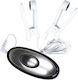 Rimba Electro Sex Kit With Massager & 2 Nipple Clips für Elektrostimulation in Lila Farbe