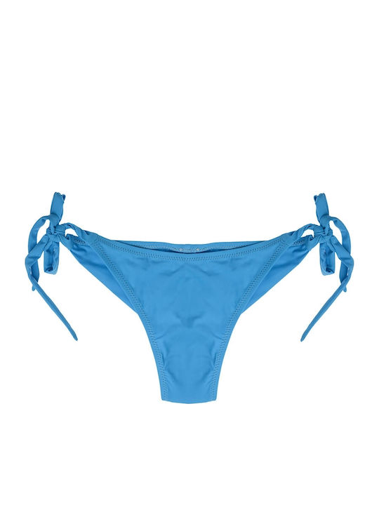 Luna Aquatic 91179 Bikini Brazilia cu Șnururi Albastru deschis