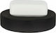 Dimitracas Tube 03228 Ceramic Soap Dish Countertop Black Matt