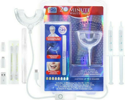 20 Minute White Smile Teeth Whitening Kit with Tray