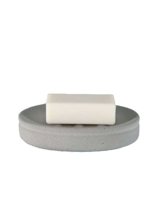 Dimitracas Cement Spirella Ceramic Soap Dish Countertop Gray