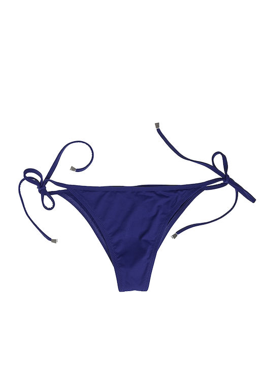 Luna Lydia 91095 Bikini String με Κορδονάκια Μπλε