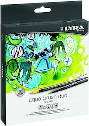 Lyra Aqua Brush Duo Design Markers Multicolour 36pcs