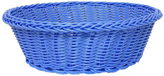 Art et Lumiere Καλάθι Ψωμιού από Rattan Μπλε 21x21x7cm