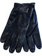 Hugo Boss Marineblau Leder Handschuhe