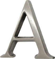 Zogometal House Letter Sign Silver 5cm Nickel Matt