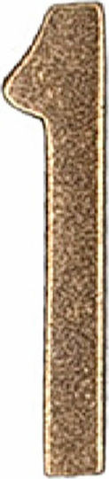 Roline House Number 1 Sign Gold 5.5cm Antique