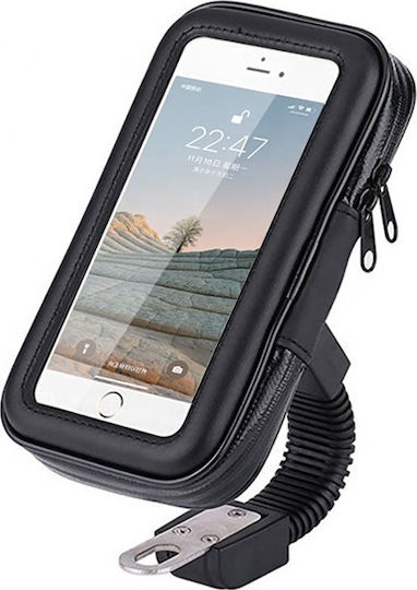 SH-32 L Motorcycle Phone Mount with Waterproof Case 5.5" for Mirror