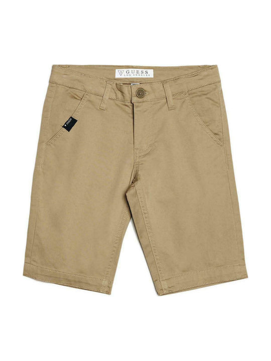 Guess Kinder Shorts/Bermudas Stoff Βερμούδα Beige