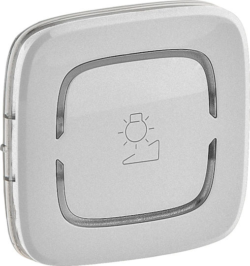 Legrand Valena Allure Dimmer-Schalterplatte 2 Elemente in Silber Farbe 755403