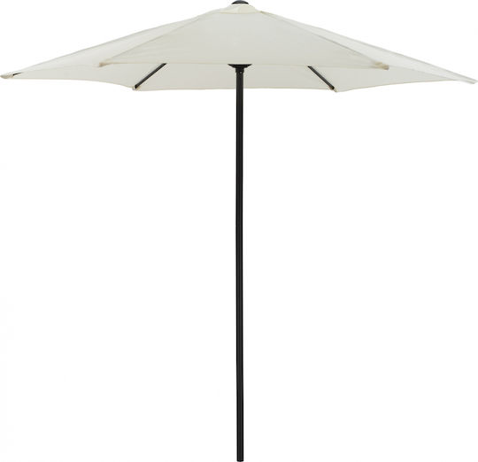 Umbrelă Rotundă Din Aluminiu Bej / Gri Φ2.5xÎ2.36m