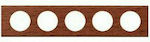 Legrand Celiane Horizontal Switch Frame 5-Slots Brown 069230