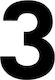 Zogometal 932 Sign with Number in Black Color Matt 7cm 932