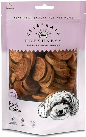 Celebrate Freshness Coins Leckerli für Hunde Diät mit Schweinefleisch 100gr 84051