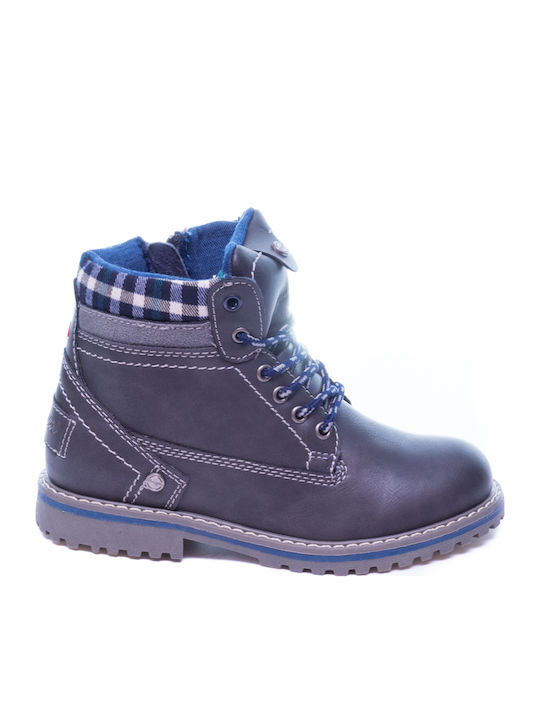 Wrangler Μποτάκι WJ17213 Kids Boots with Lace Blue