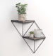 Raft Perete Nuc / Negru 33x13x30cm