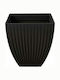 Ghiveci Plastic Gri 40x40x42εκ.